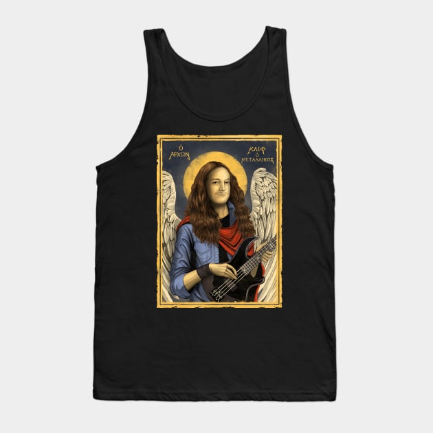 Heavy Metal Saint Tank Top by Hellustrations